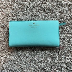 Kate Spade blue bifold wallet